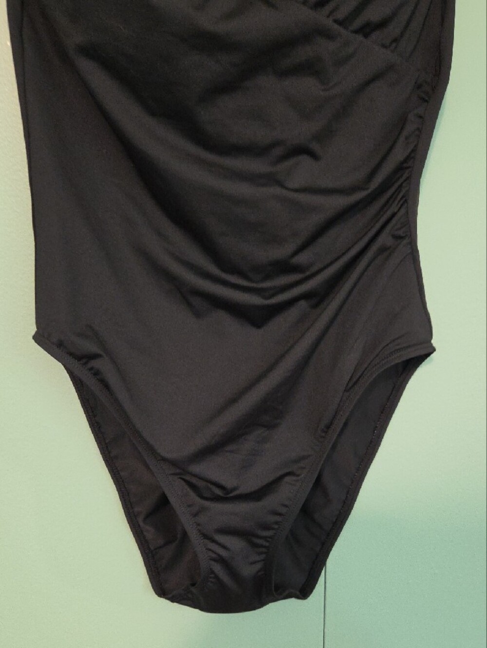Nwt Lauren Ralph Lauren Black Label Black Halter One Piece Swim Suit Size 10 - Picture 3 of 7